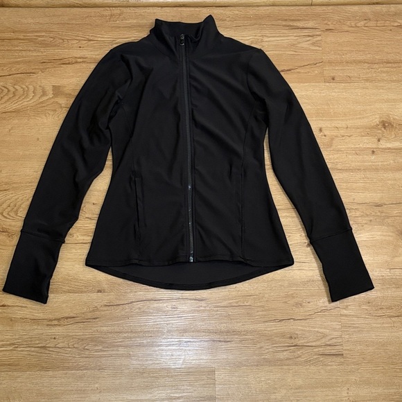 Women's Black Zip-Up Hoodie - Picture 8 of 9